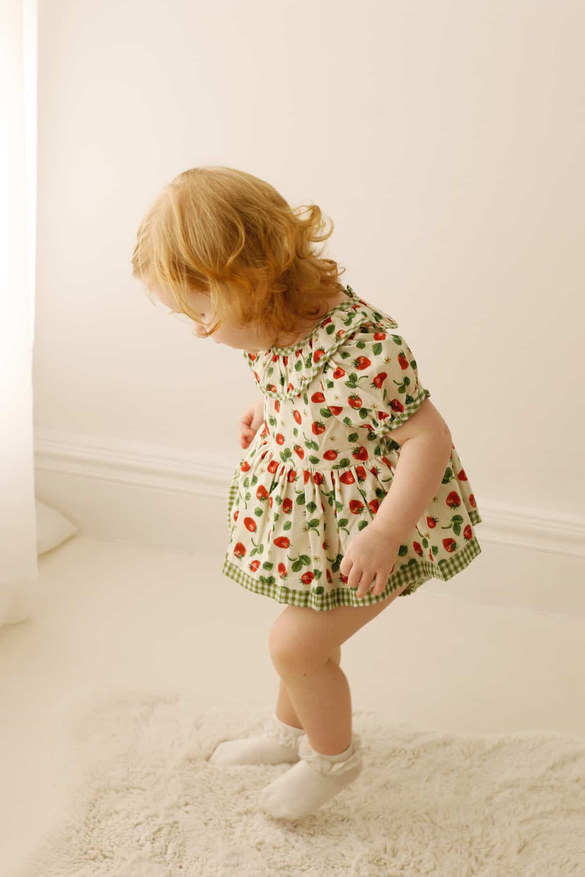 Strawberry fields romper