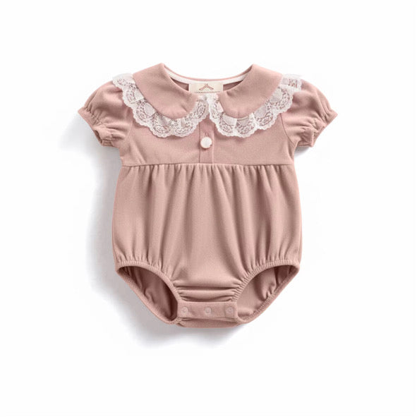 Marshmallow velvet romper