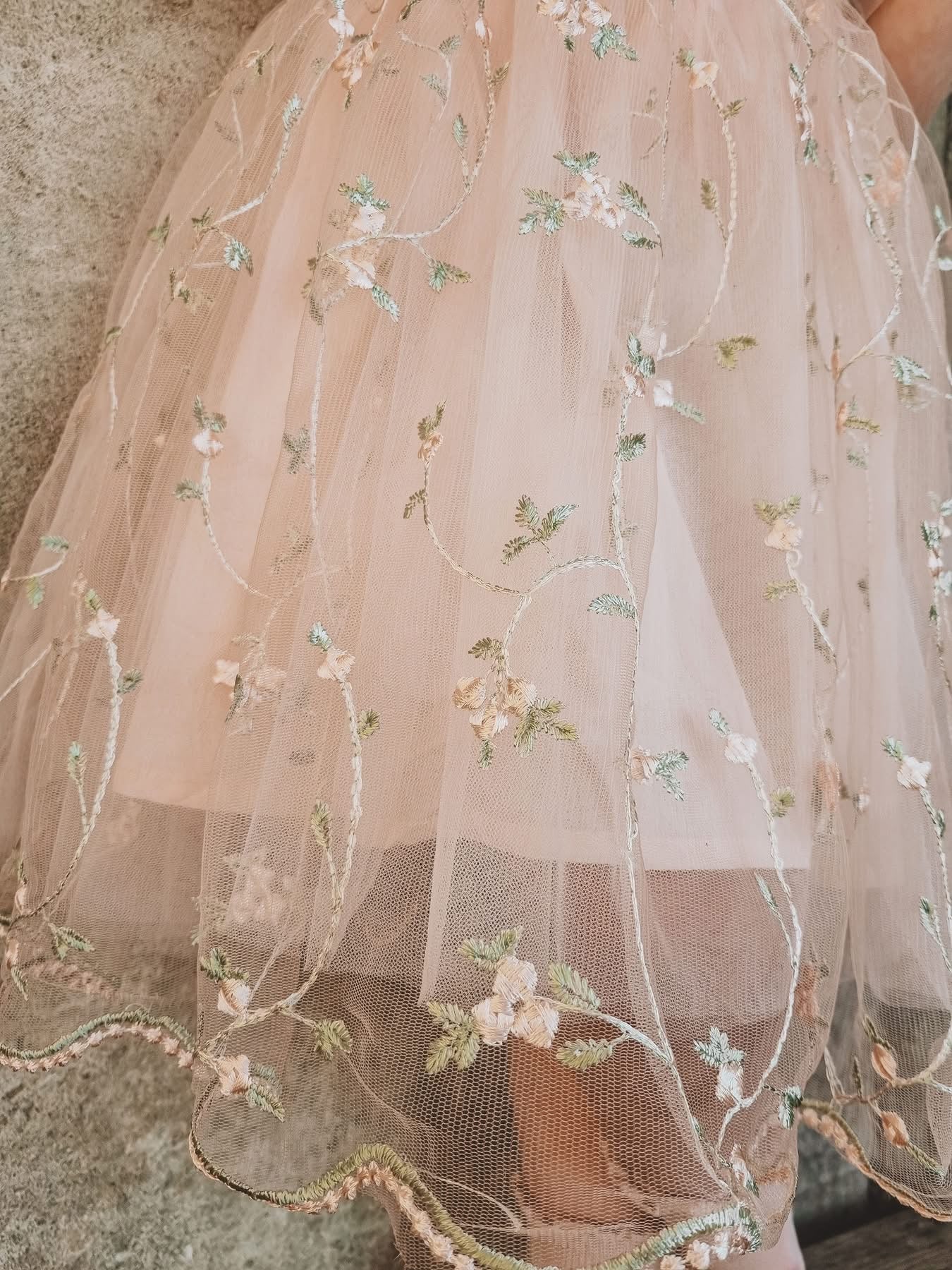 Tear drop lace dress