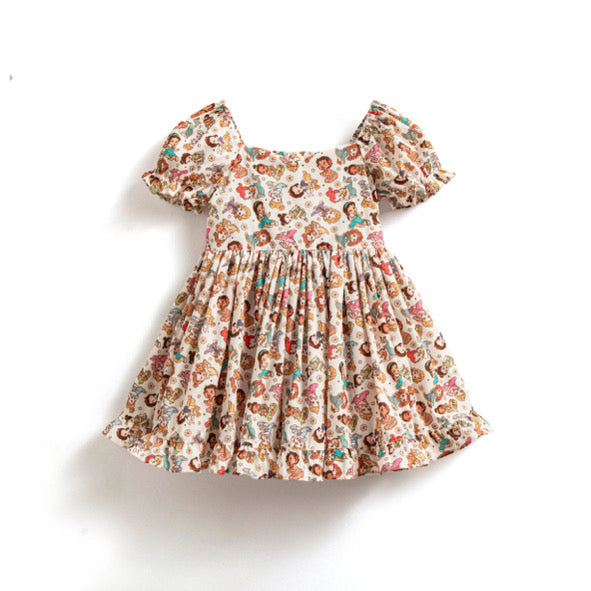 Baby girl gang tie back dress