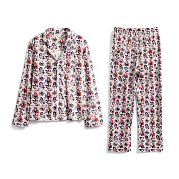 PRE ORDER women’s Halloween girl gang buttoned pyjamas (latest dispatch 20th of October)