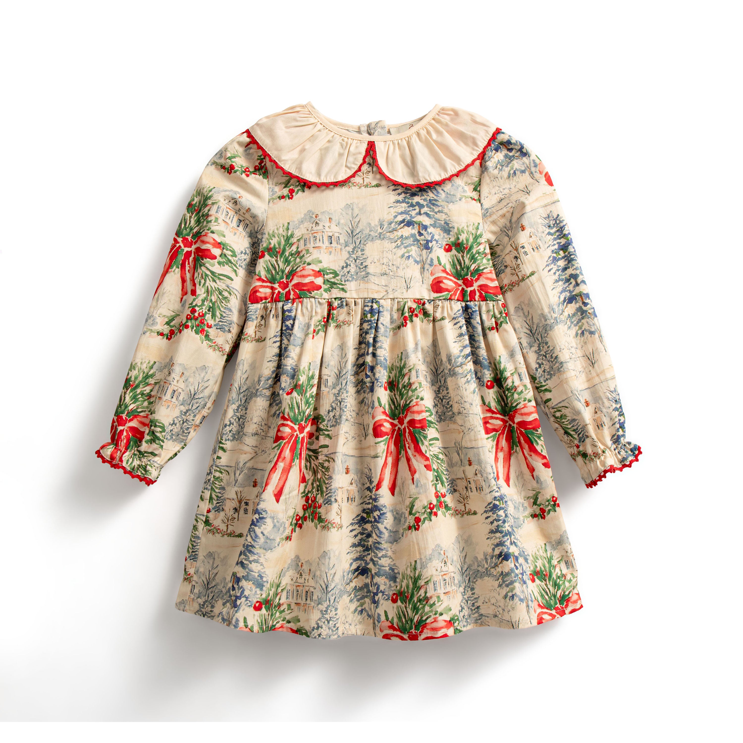 Winter cottage tie back dress