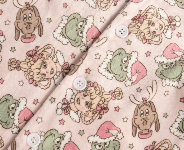 Mean one pink buttoned pyjamas