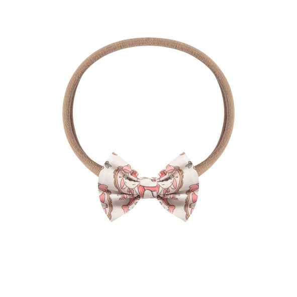 Pink kitty hair accessory