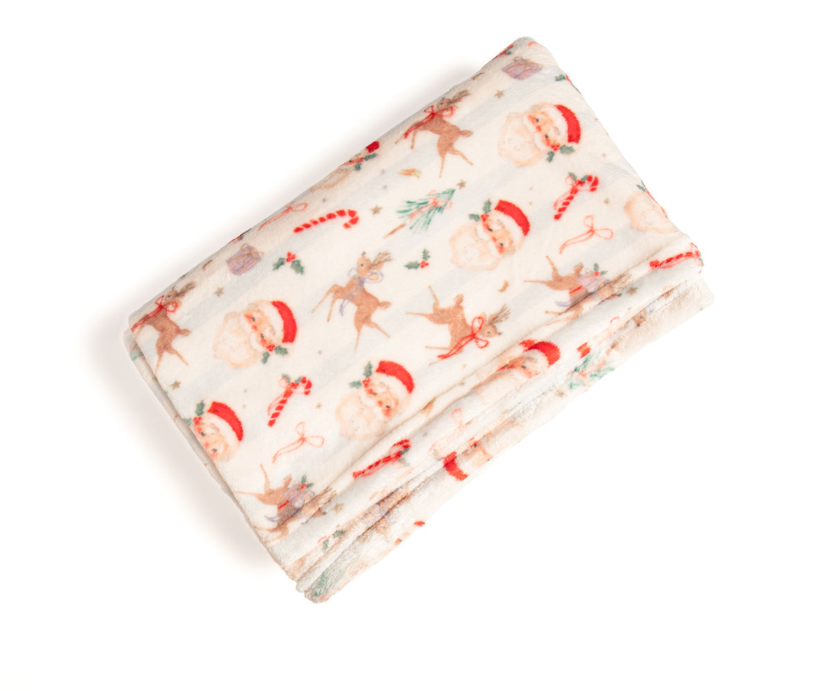 Santa stripe blanket