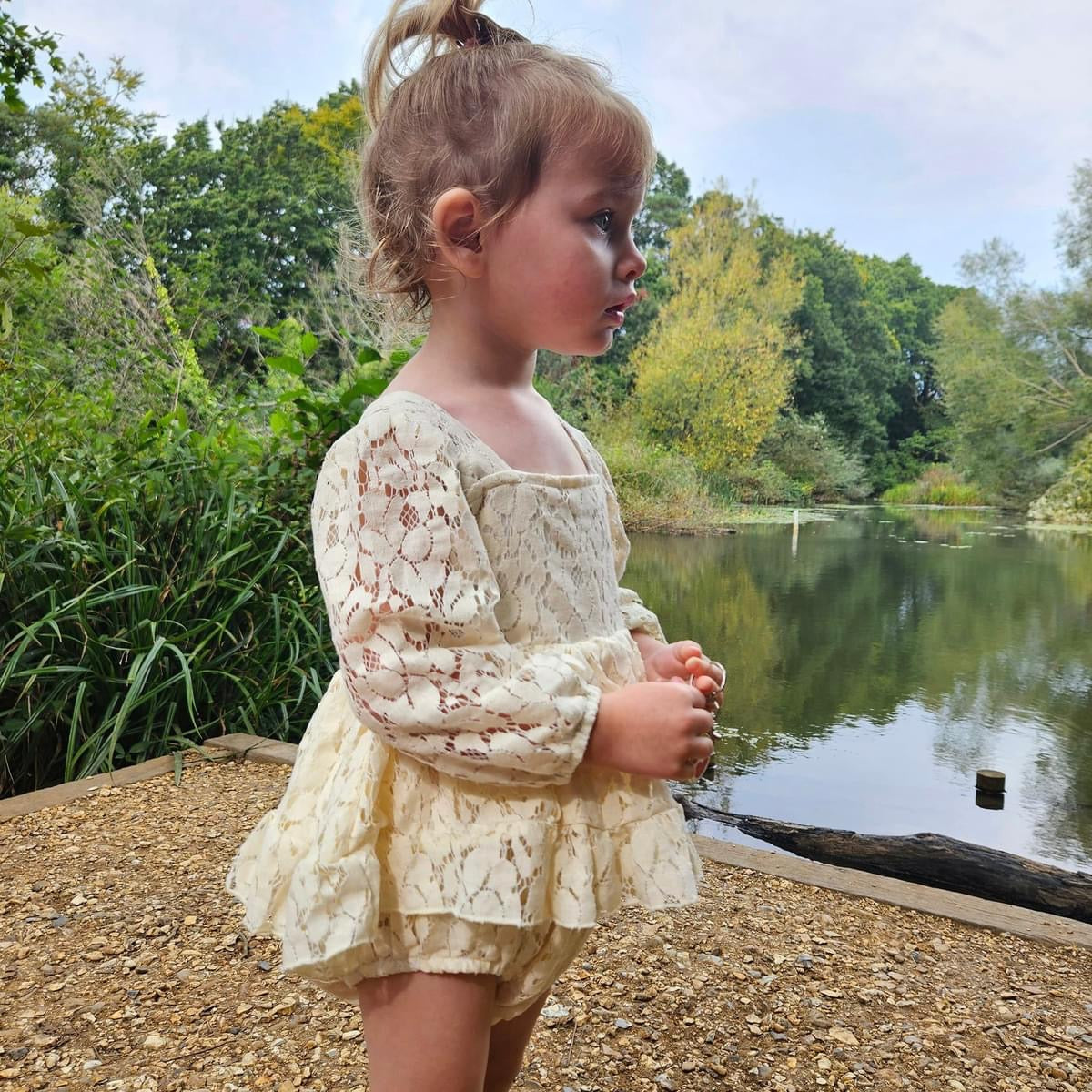 Hazel lace romper