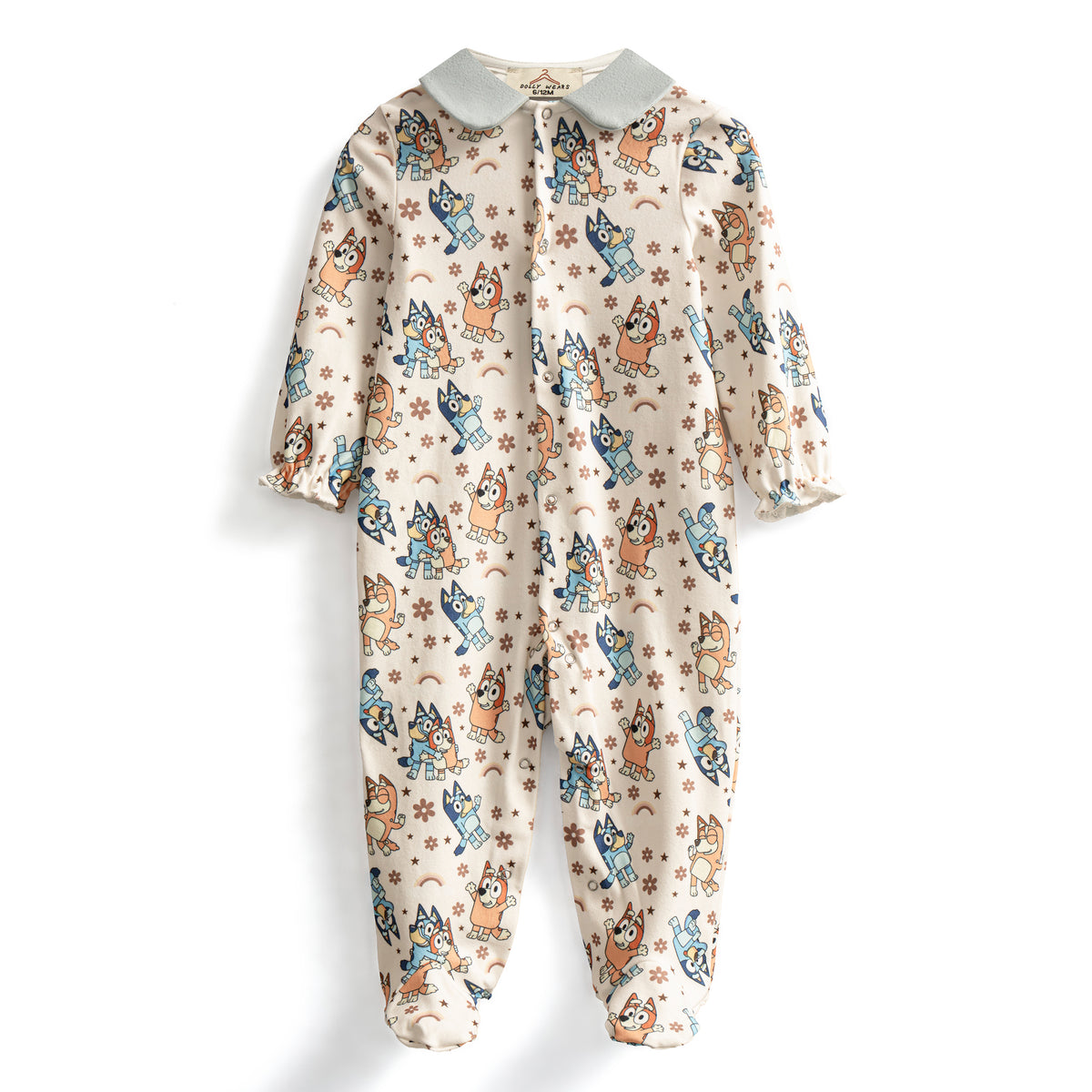 Blue dog sleepsuit
