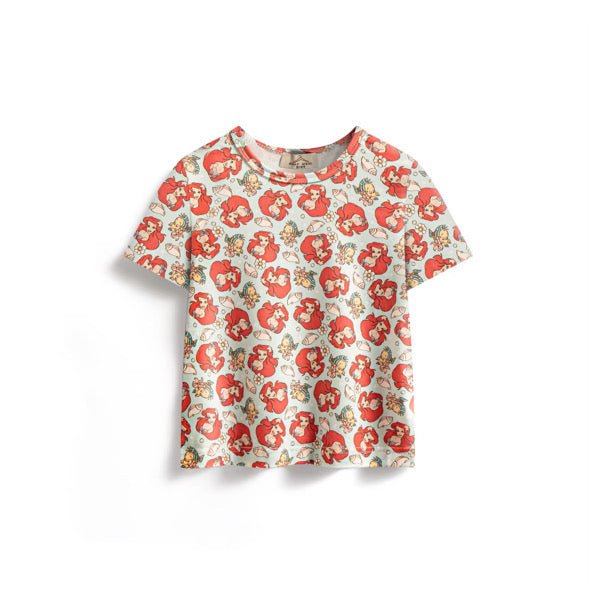 Mermaid shell pyjamas shorts set