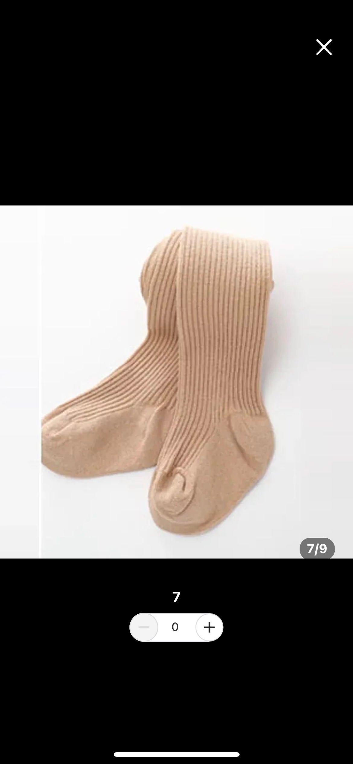 Ribbed tights