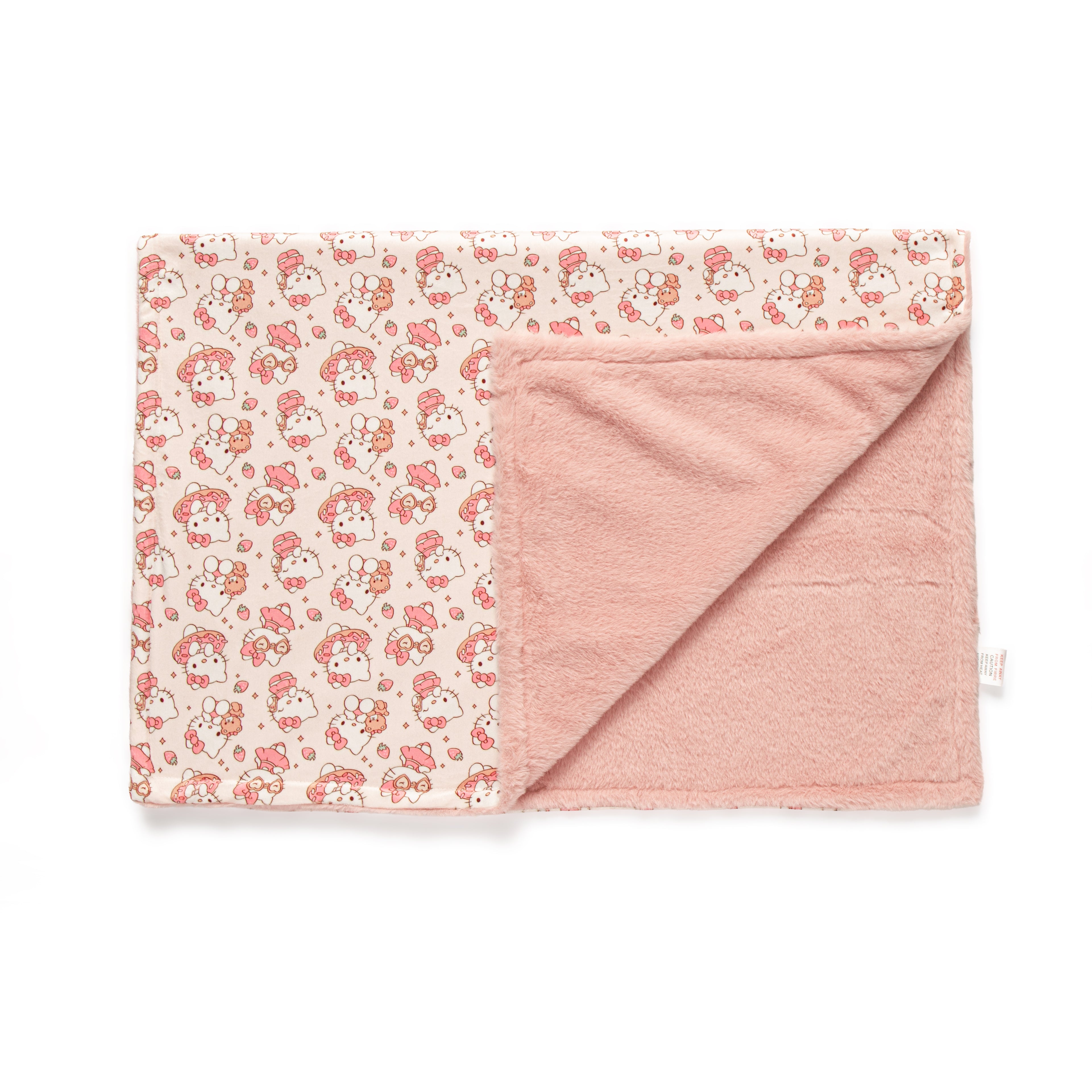 Strawberry kitty blanket