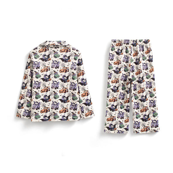 PRE ORDER Halloween cars buttoned pyjamas (latest dispatch 20th of October)