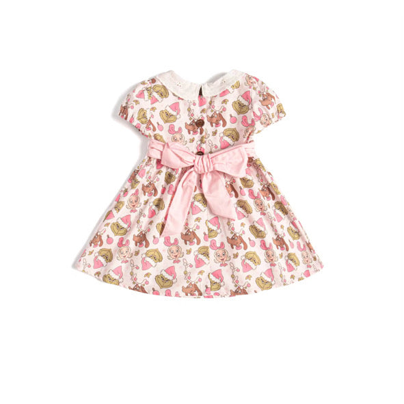 He’s a mean one tie back dress