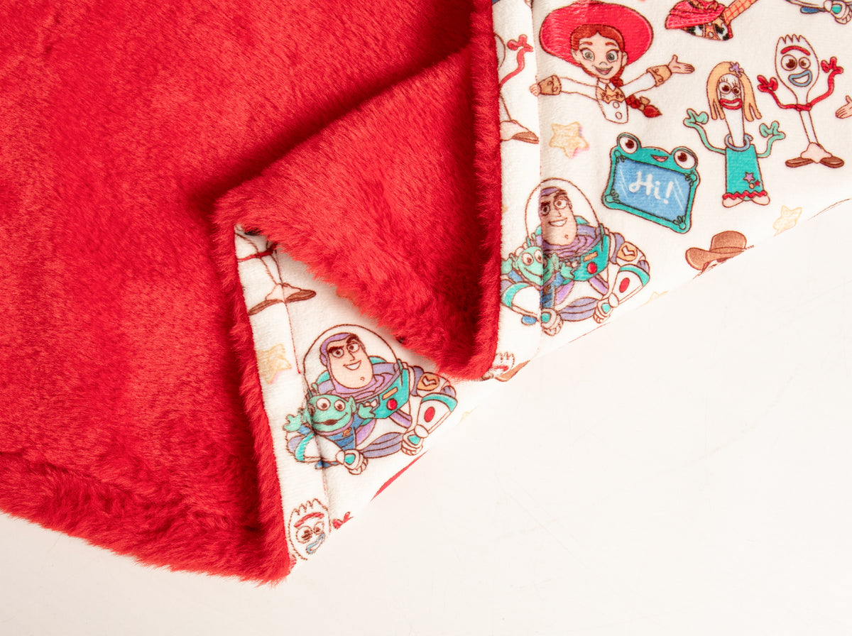 Toy friends fleece lined blanket