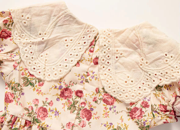 Vintage woodland rose dress