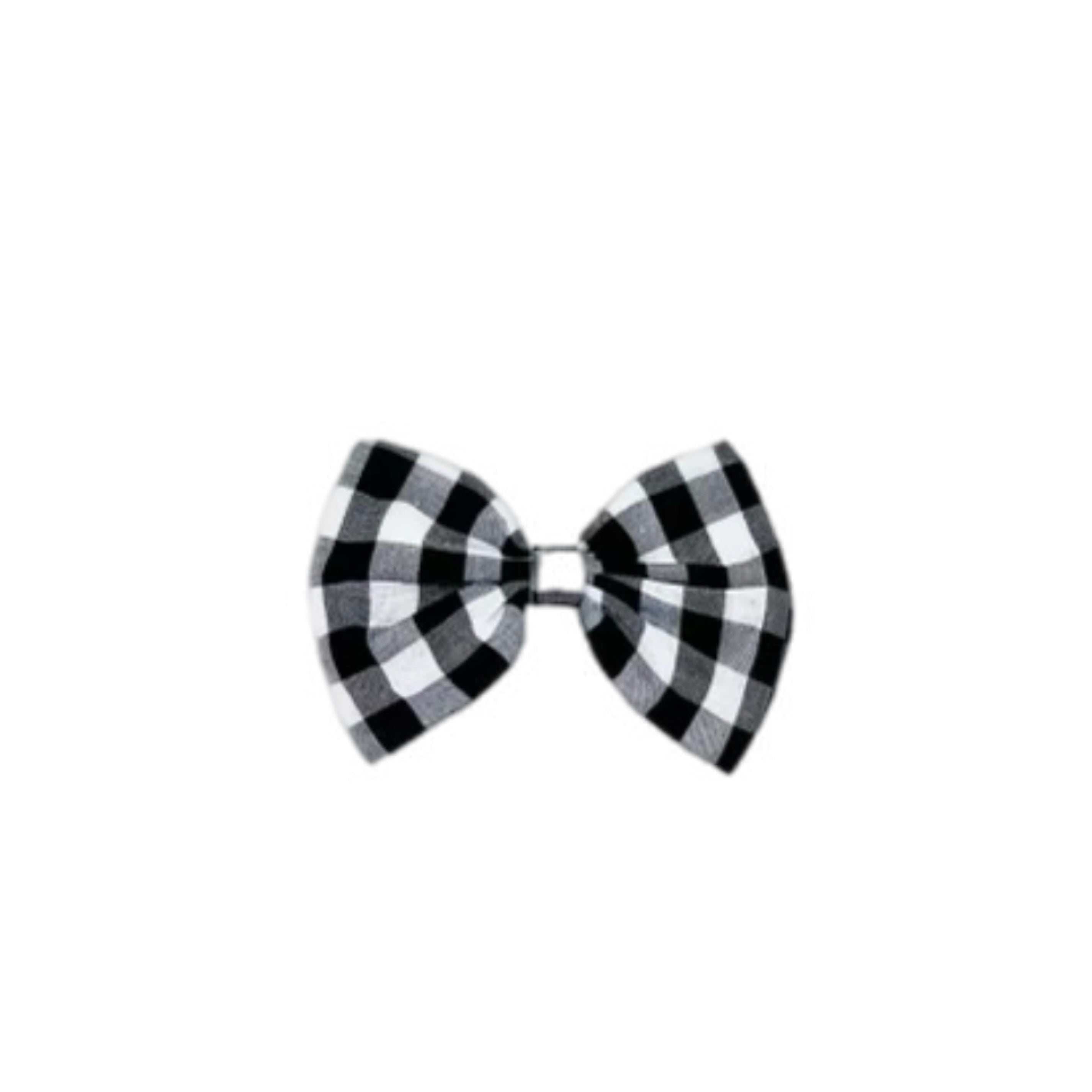 Black and white checked hair accessory
