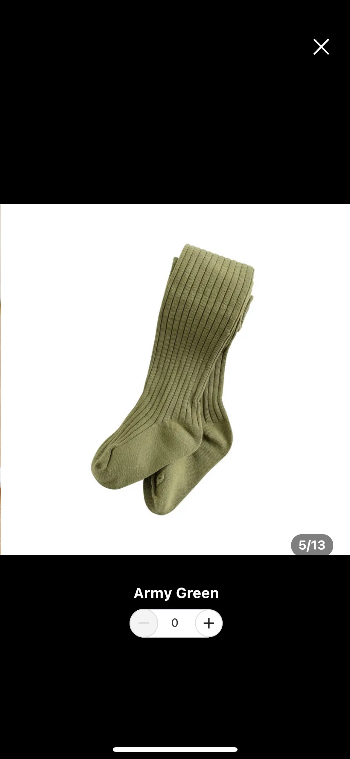 Ribbed tights