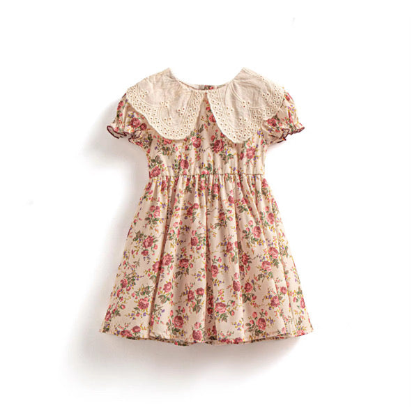 Vintage woodland rose dress