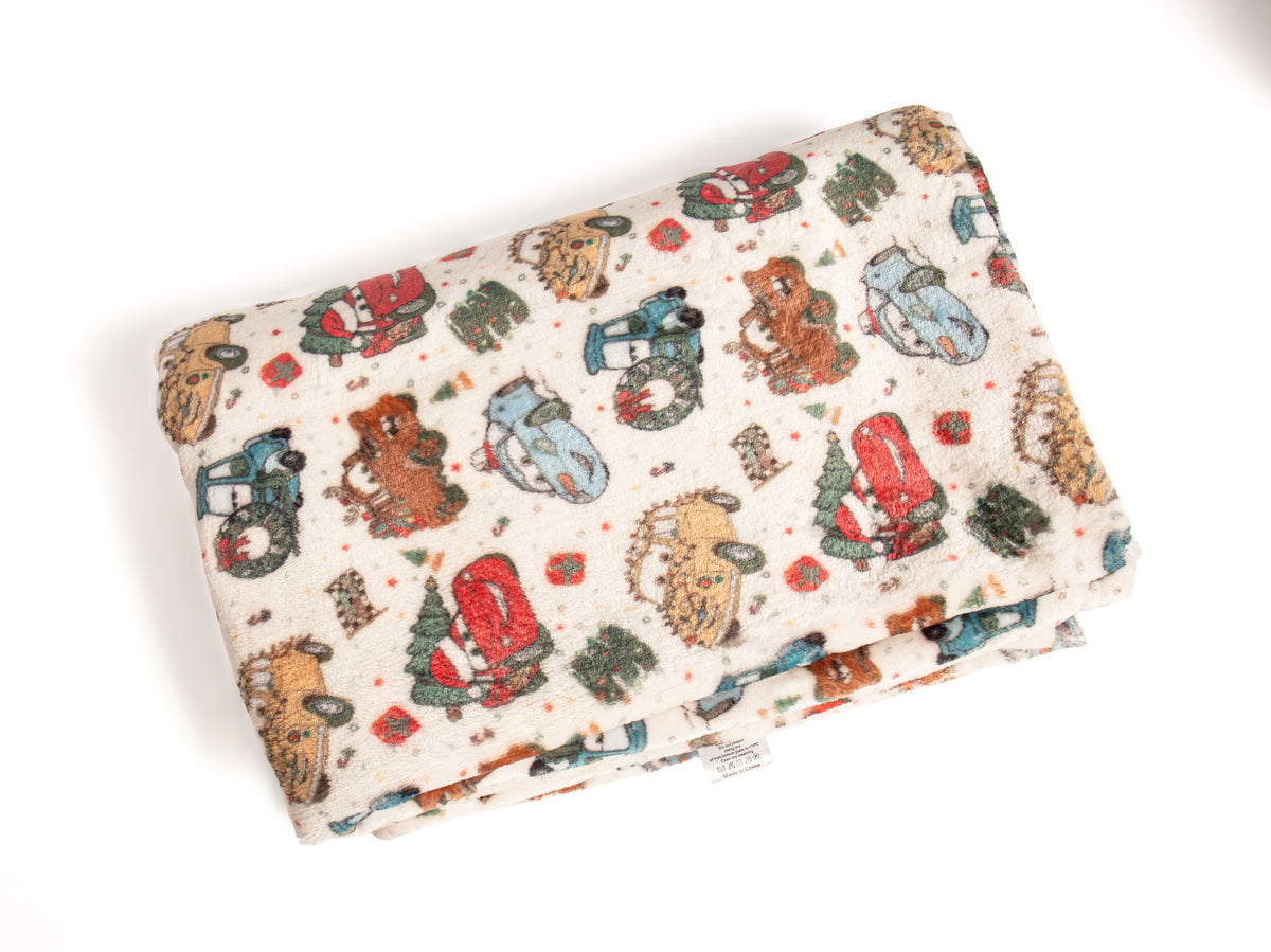Cars Christmas blanket