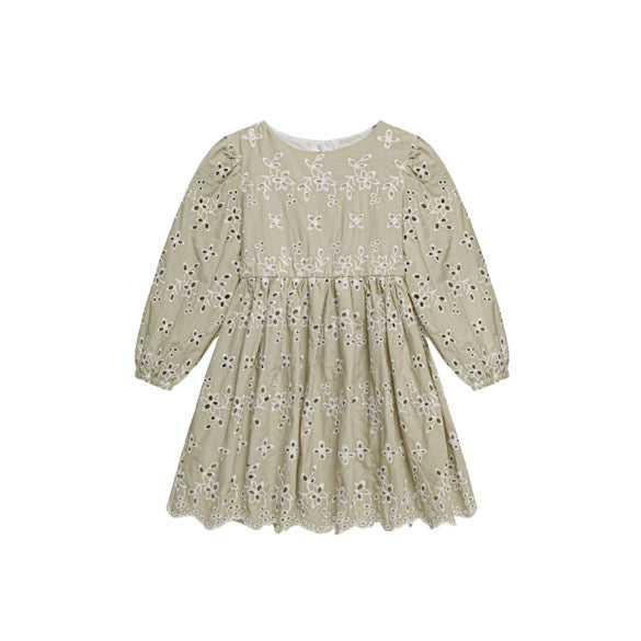 Sage green anglaise dress