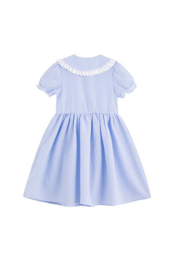 Blue & yellow Gingham school dress