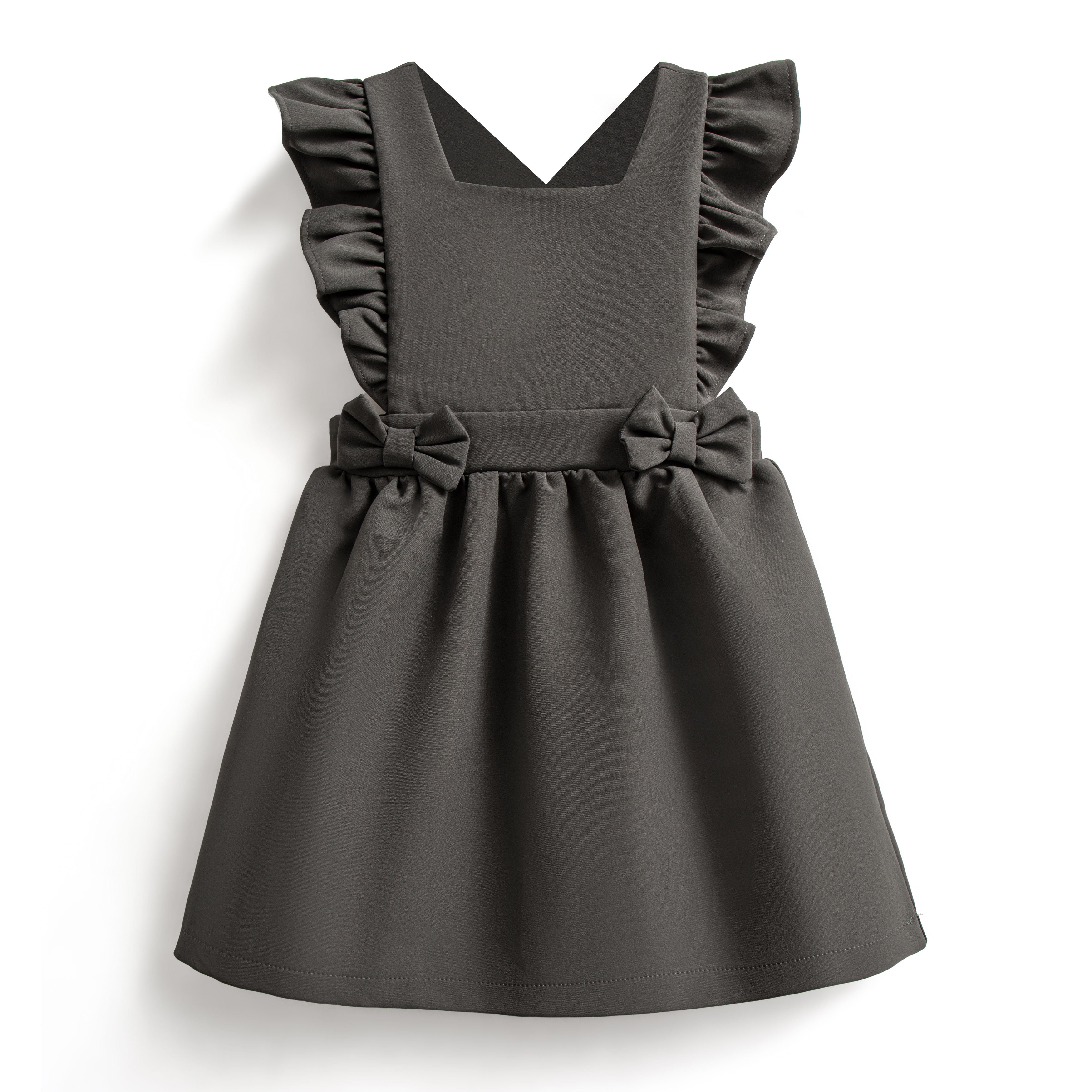 School pinafore bow dress