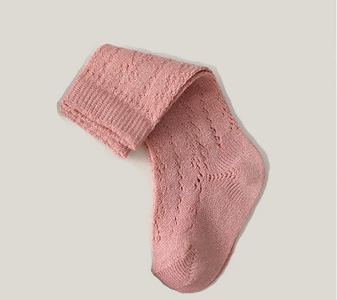 Openwork knee high socks
