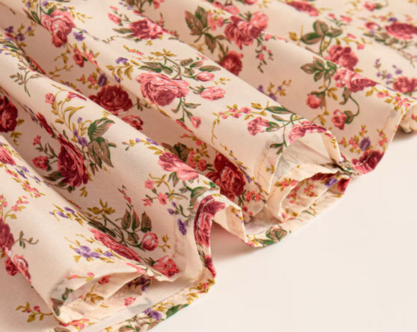 Vintage woodland rose dress