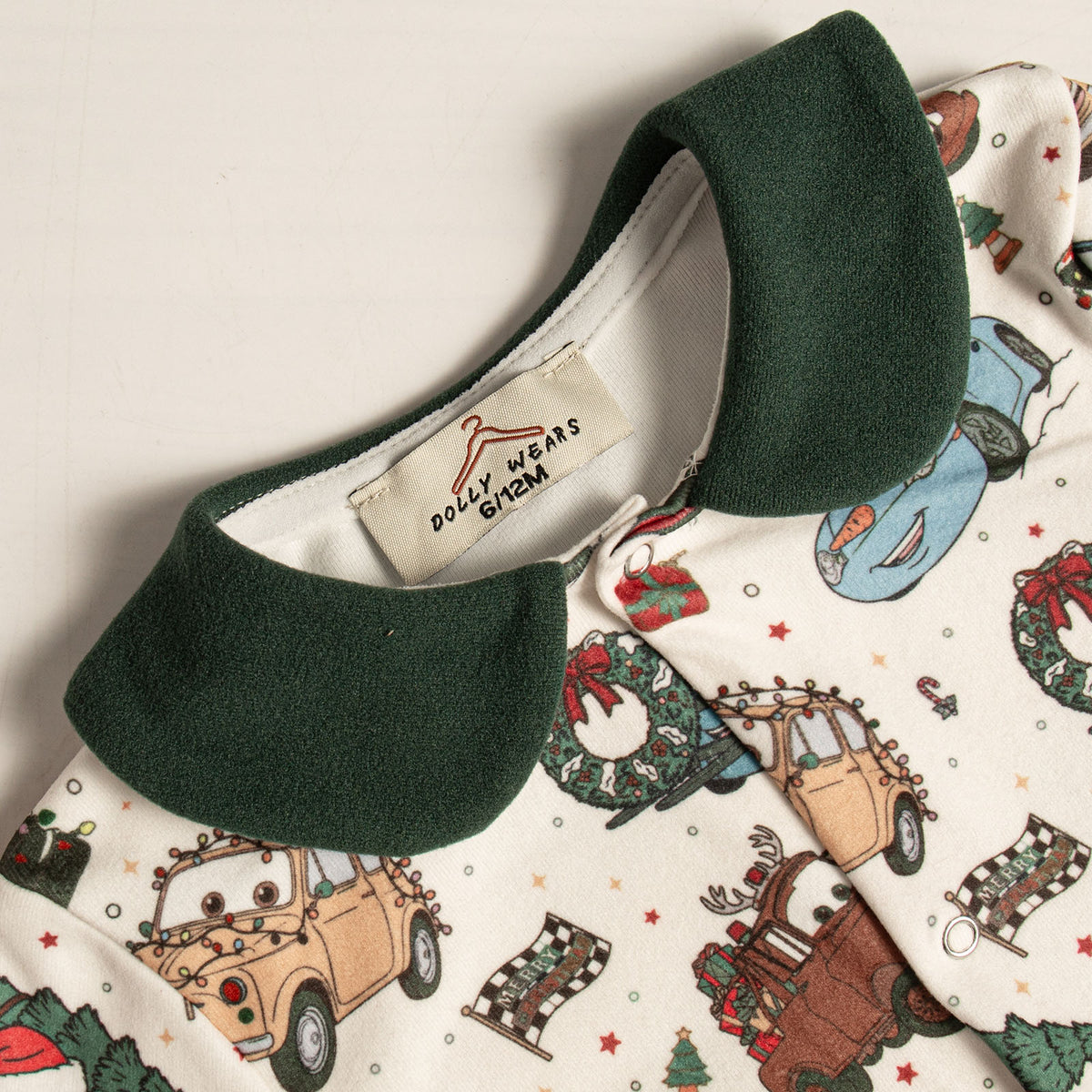 Cars Christmas sleepsuit