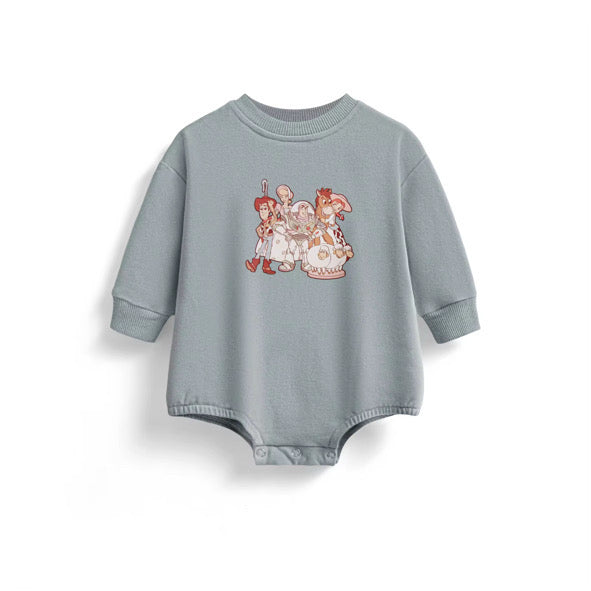 Toy gang sweatshirt romper