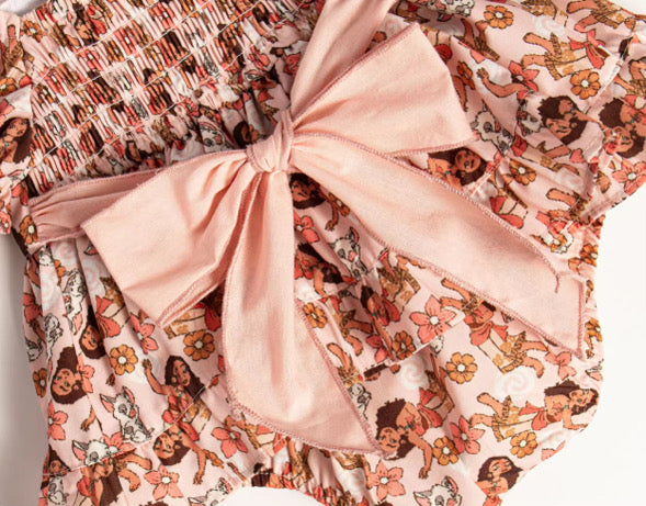 The ocean is calling tie back romper