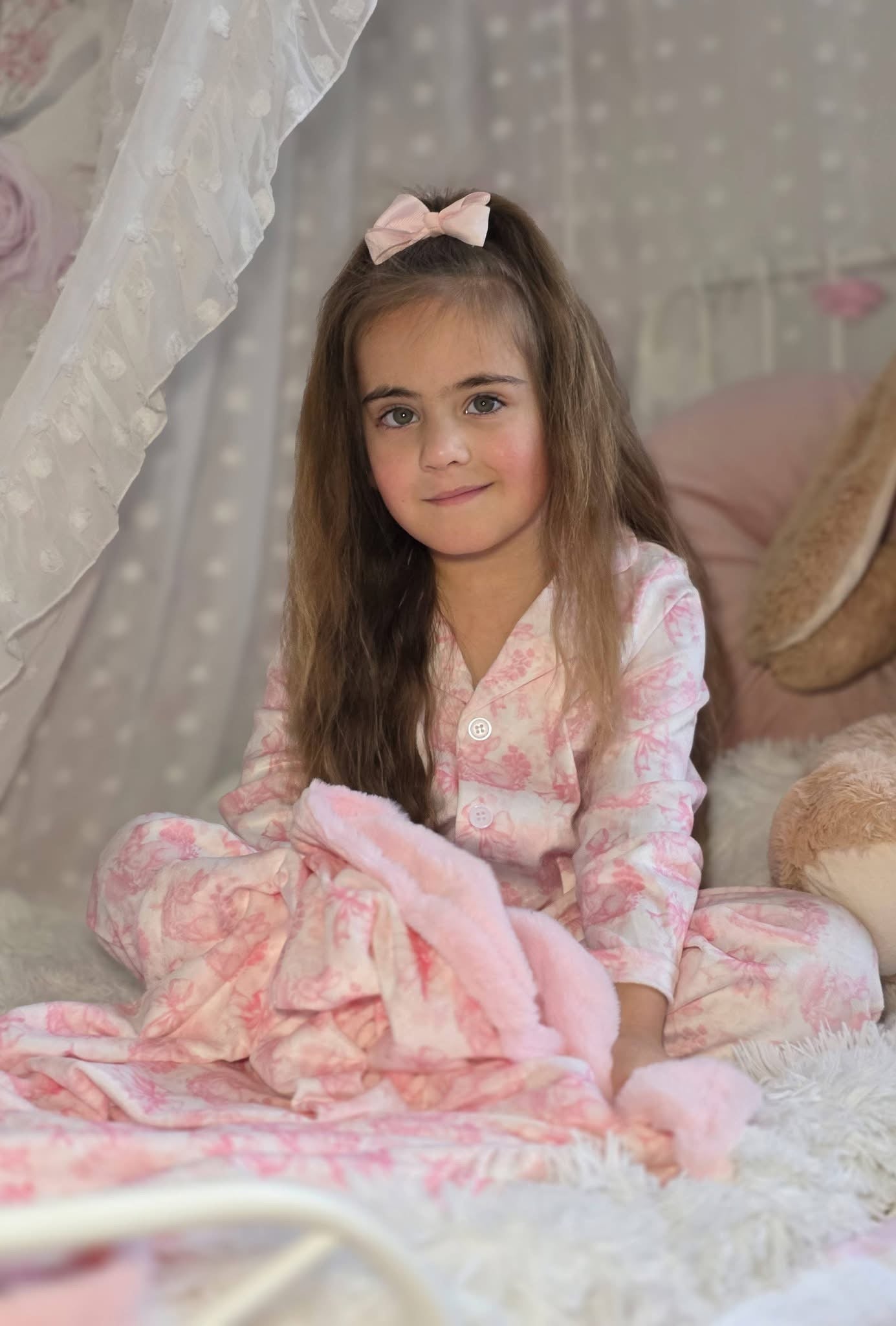 Bunny blossom buttoned pyjamas