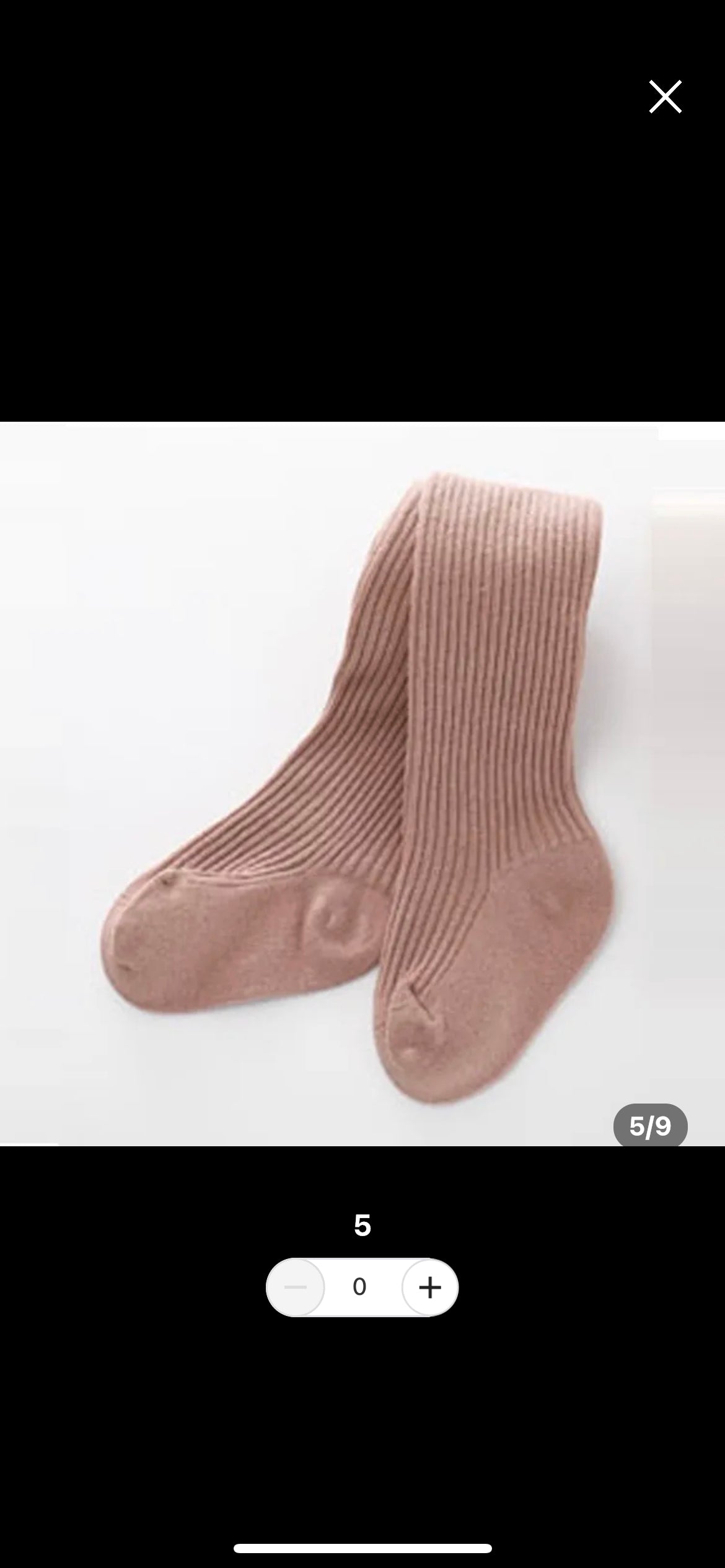 Ribbed tights