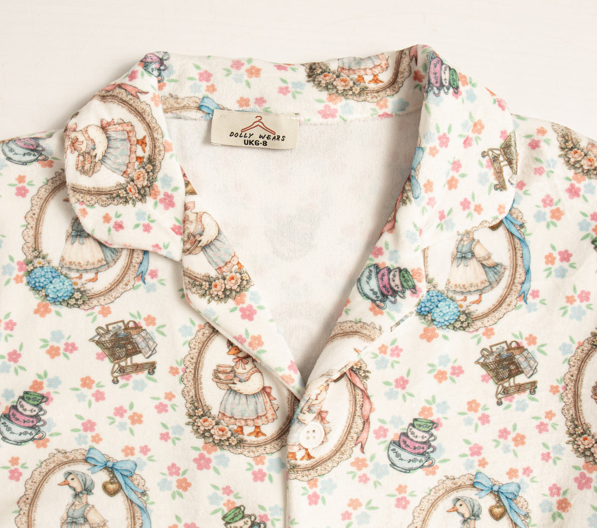 Mother goose women’s buttoned pyjamas
