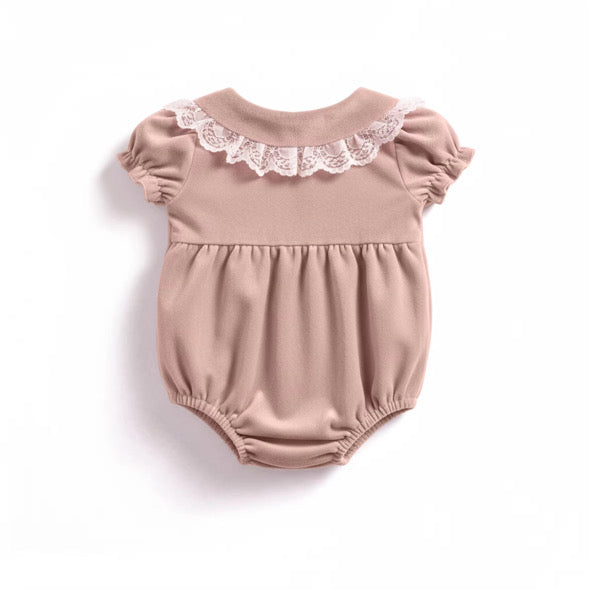 Marshmallow velvet romper