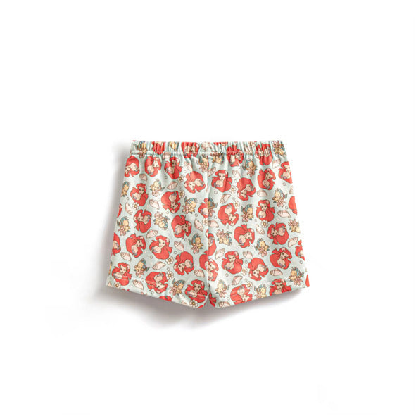 Mermaid shell pyjamas shorts set