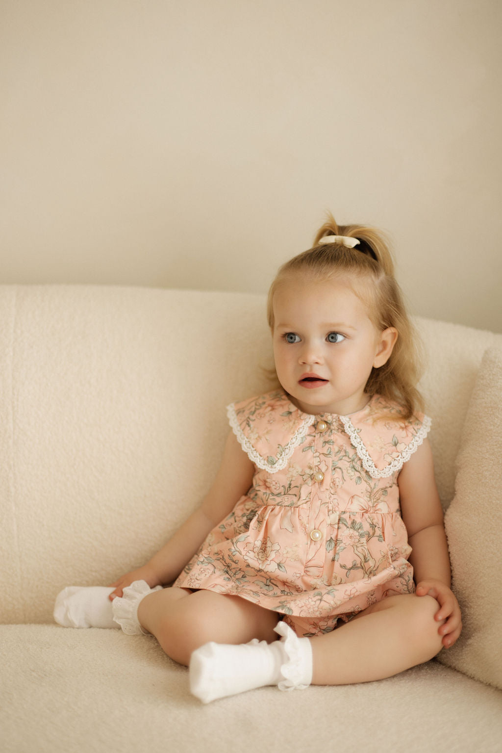 Rose meadow romper