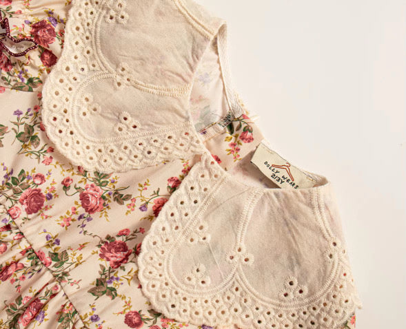 Vintage woodland rose dress
