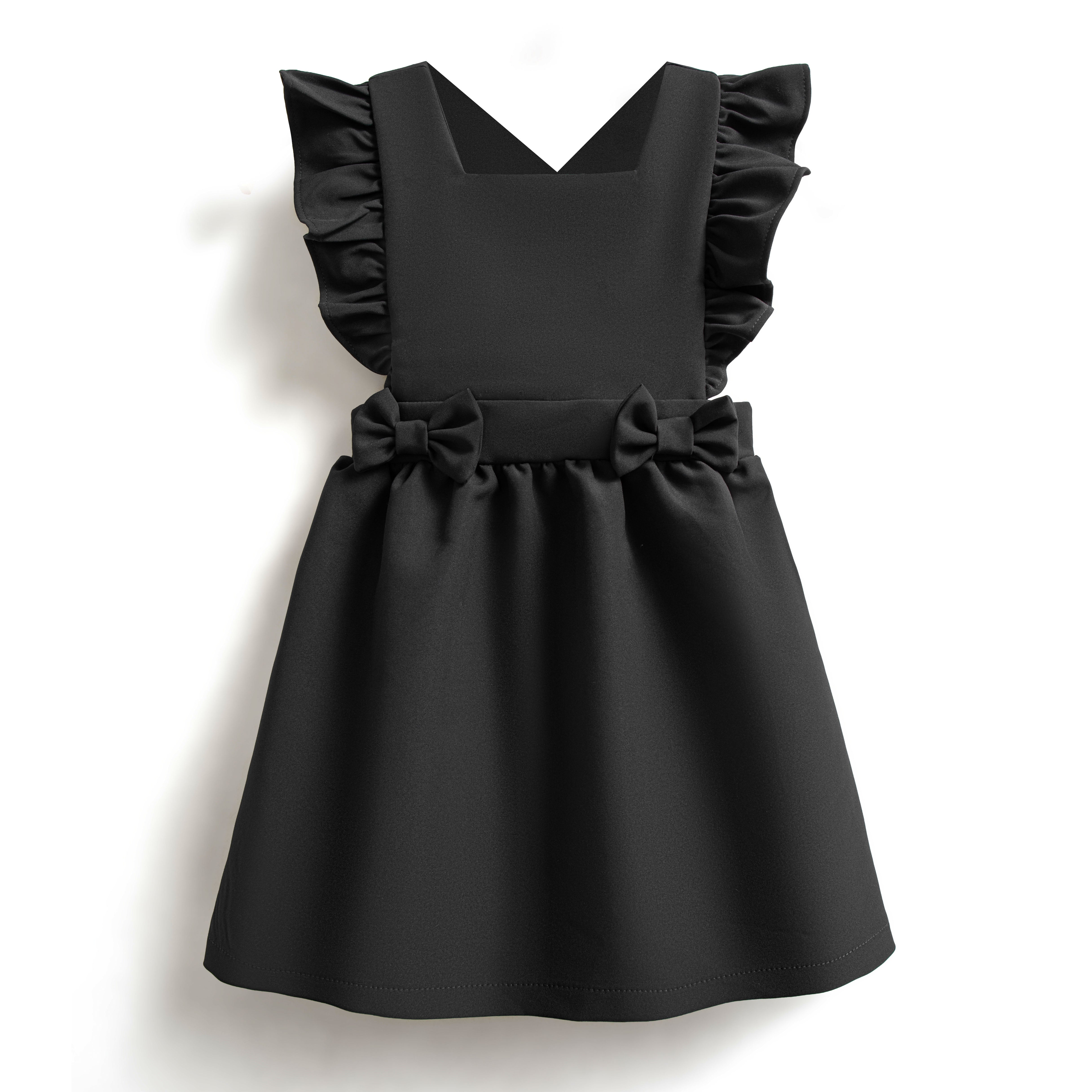 School pinafore bow dress
