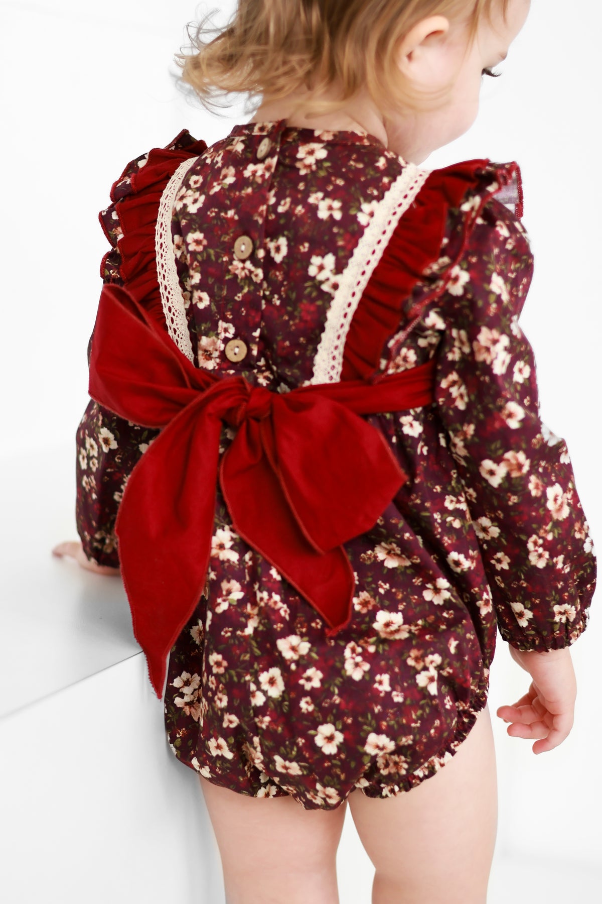 Mulberry tie back romper (coming soon)