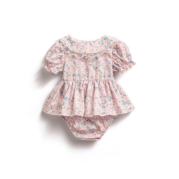 Maya pearl buttoned romper