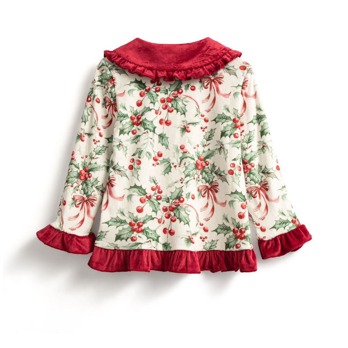 Holly berry buttoned pyjamas