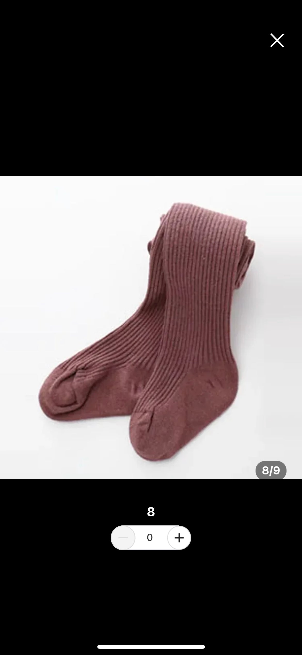 Ribbed tights
