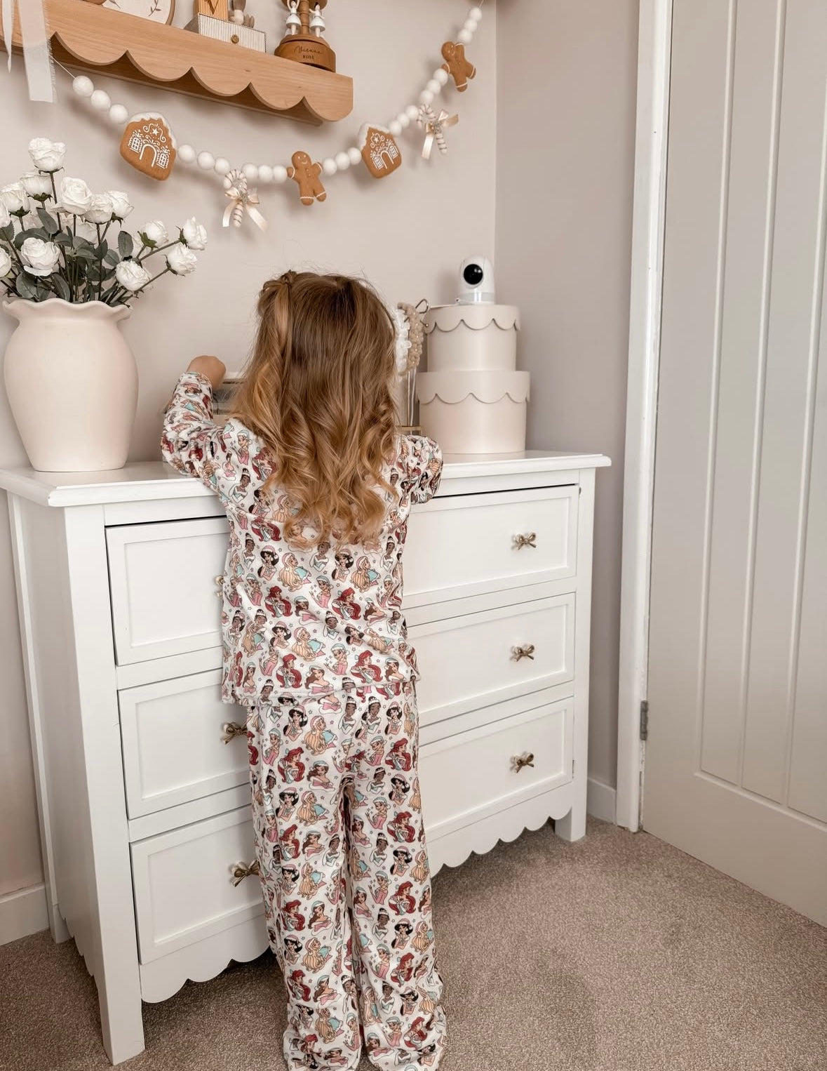 Girl gang Christmas buttoned pyjamas