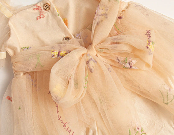 Floral daise tulle dress