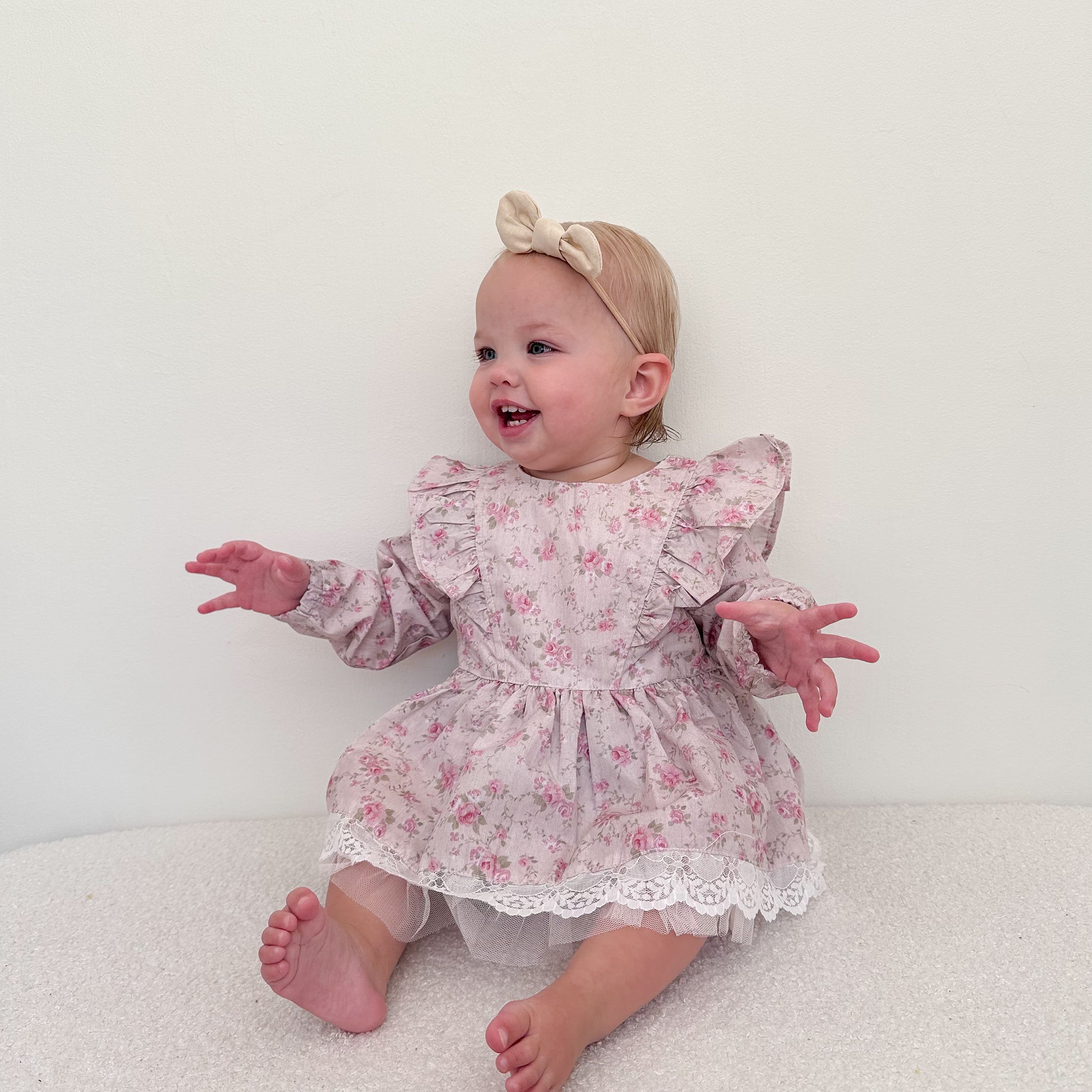 Anais lace trim romper