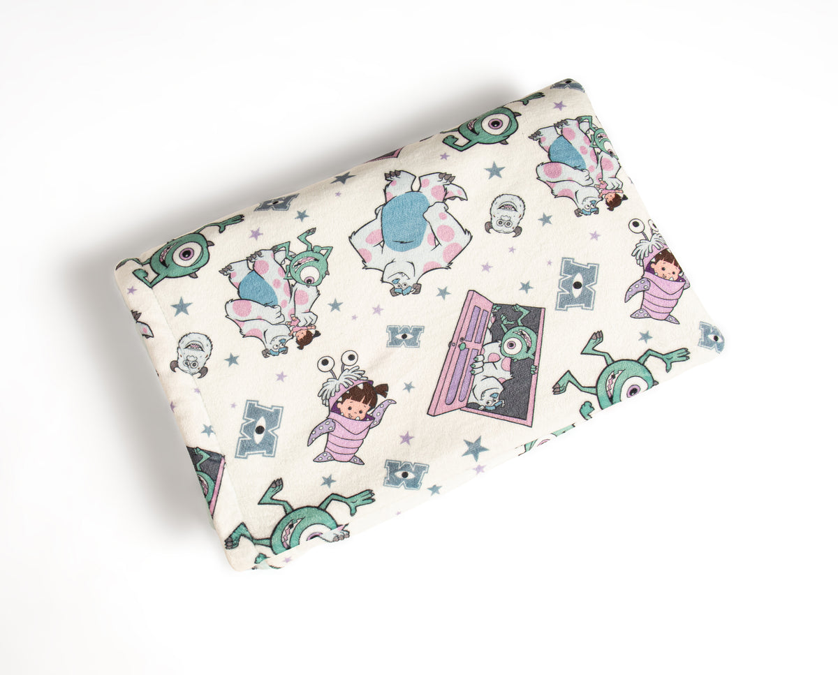 Boo monsters fleece lined blanket