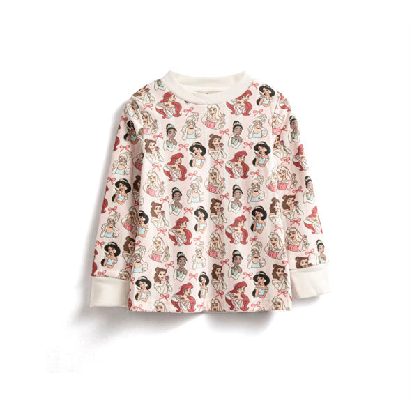Girl gang bow pyjamas