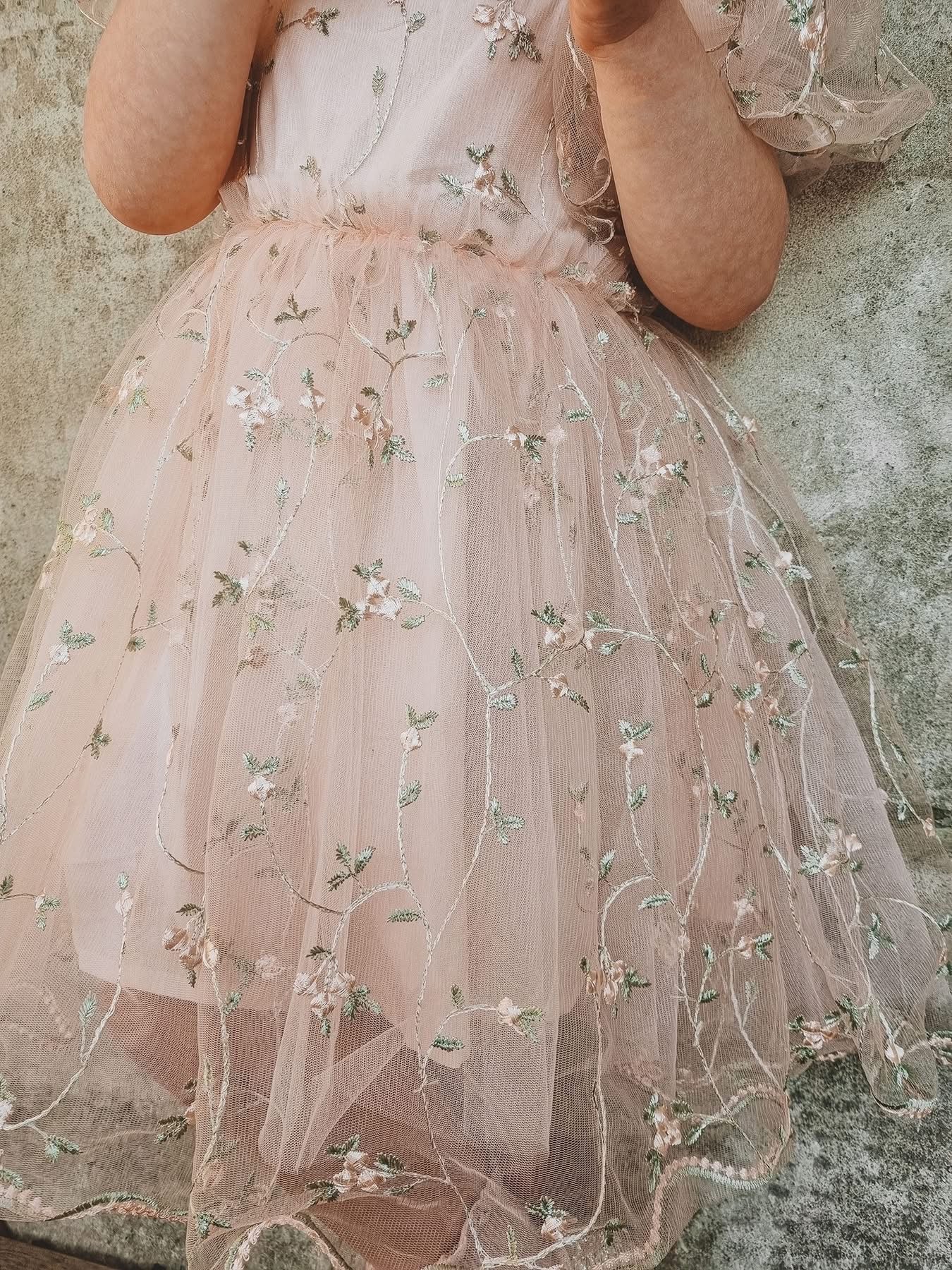Tear drop lace dress