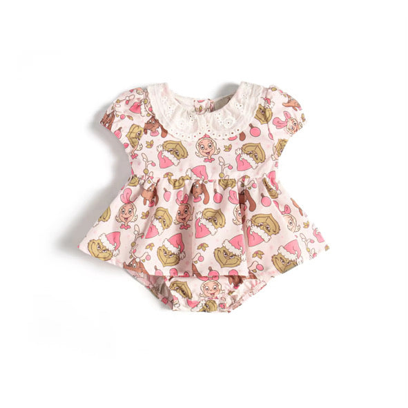 He’s a mean one romper