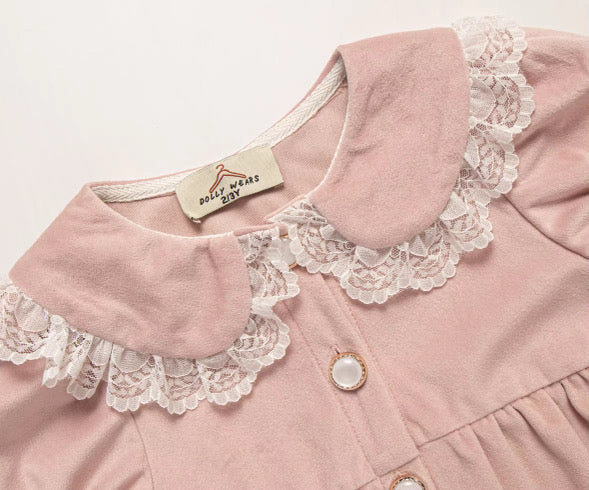 Marshmallow velvet dress